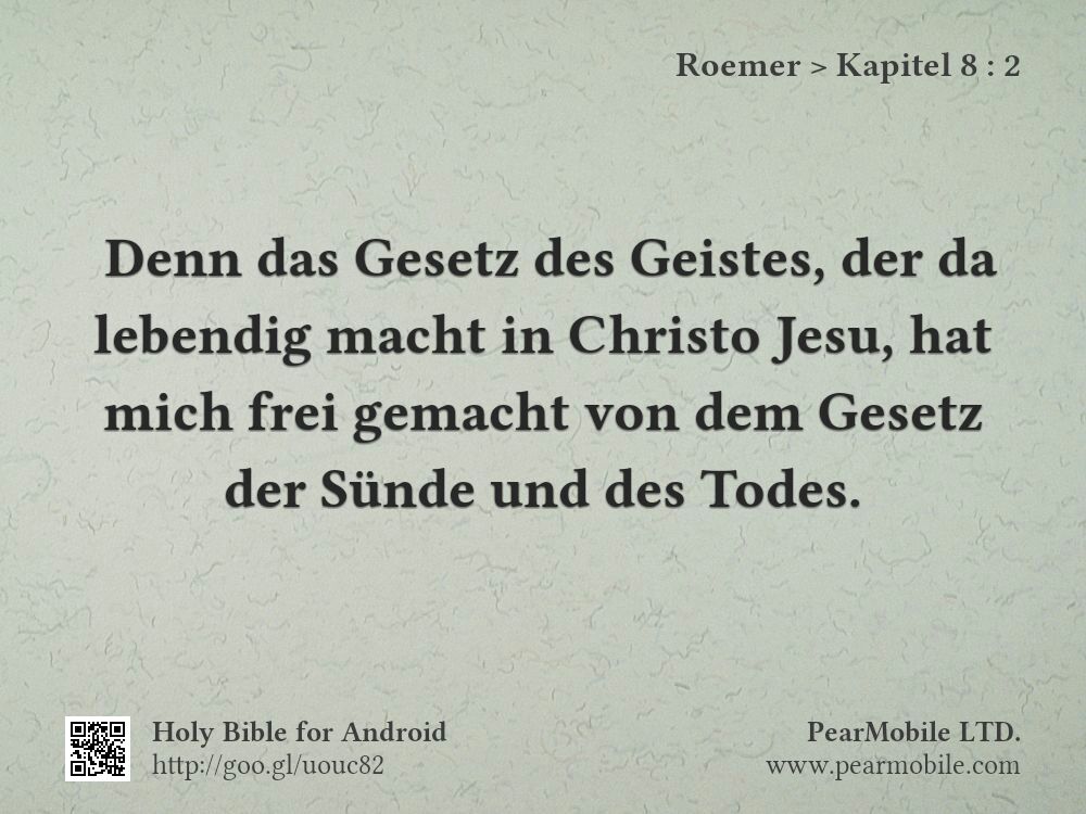 Roemer, Kapitel 8:2
